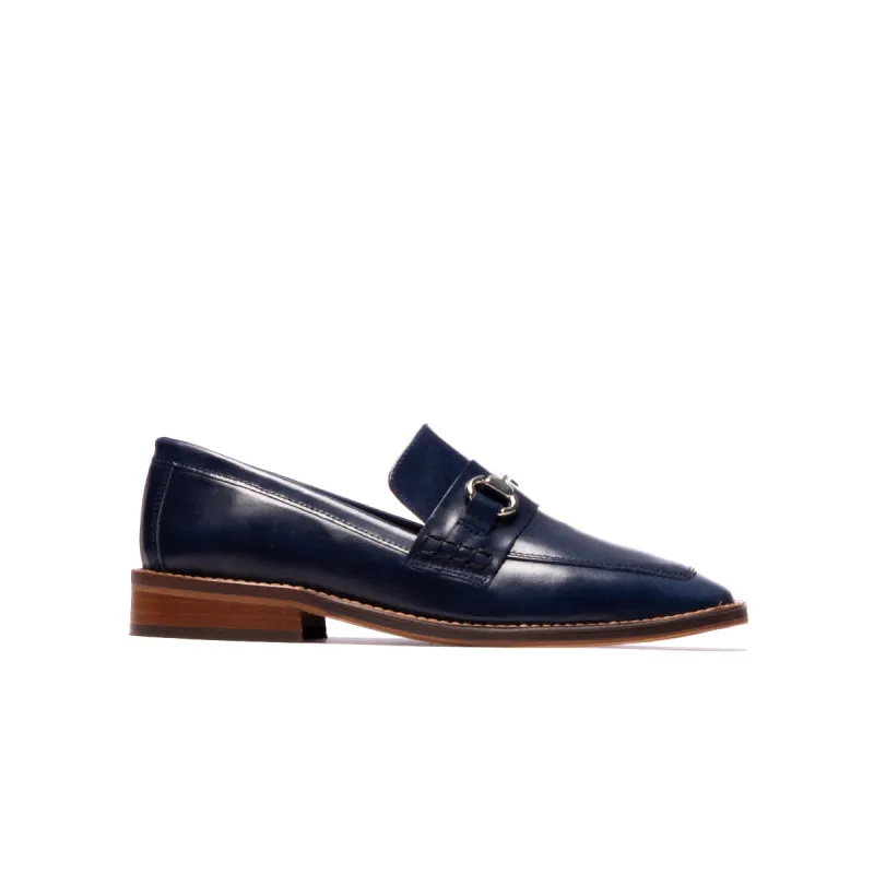 Margot Navy Leather sold by L'Intervalle