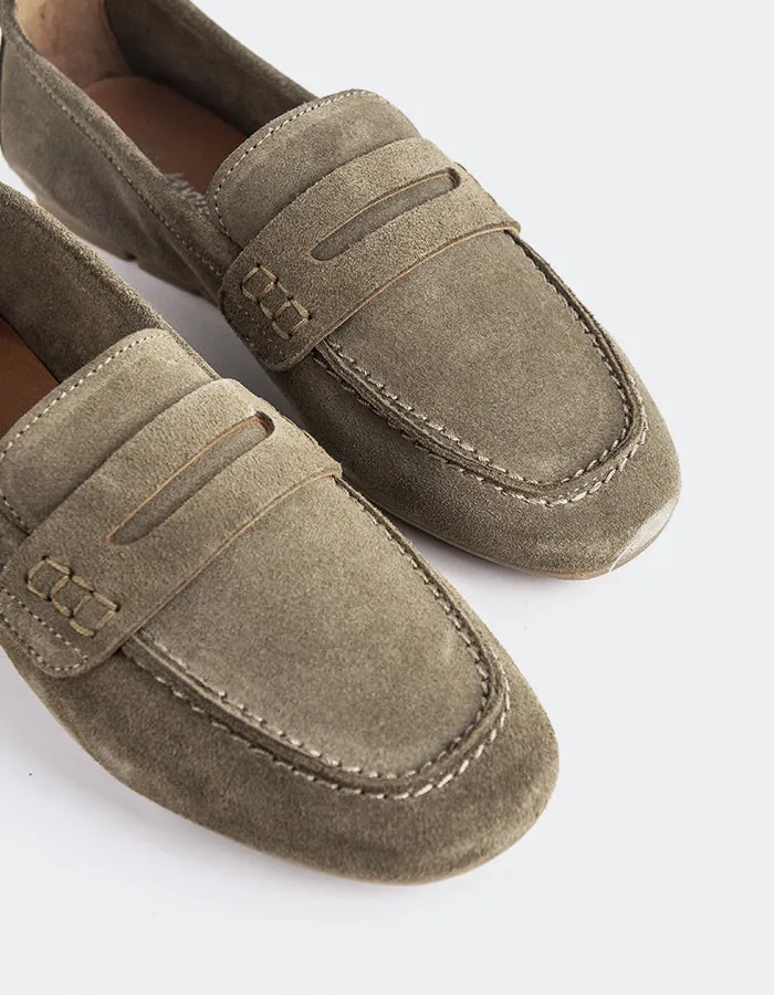 Ezzie Khaki Suede sold by L'Intervalle product image thumbnail 2