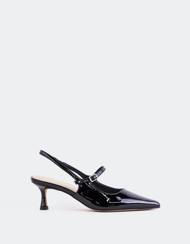 Vondel Black Patent sold by L'Intervalle