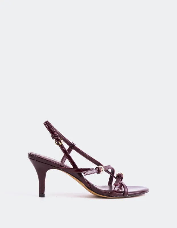 Leiden Dark Red Patent sold by L'Intervalle