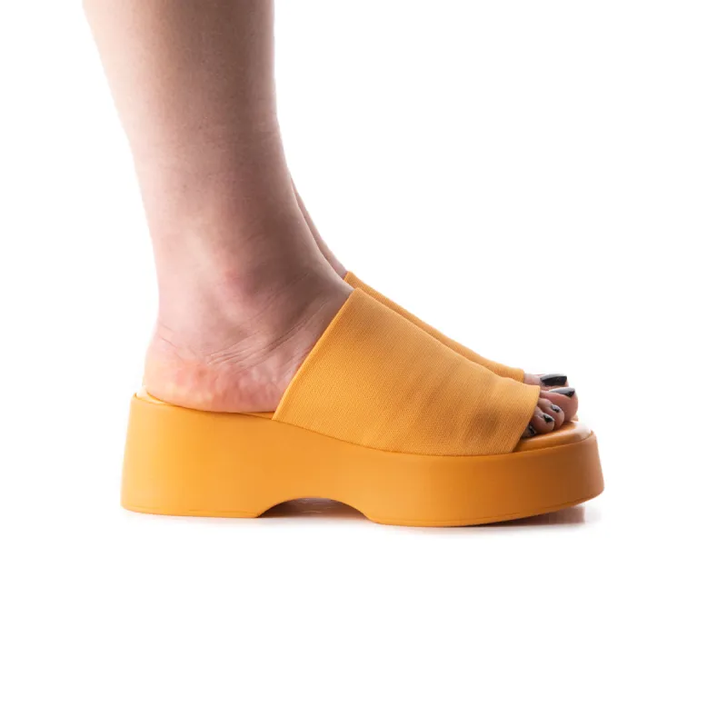 Sunrise Orange Lycra sold by L'Intervalle
