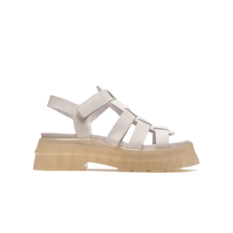 Pina White Leather sold by L'Intervalle