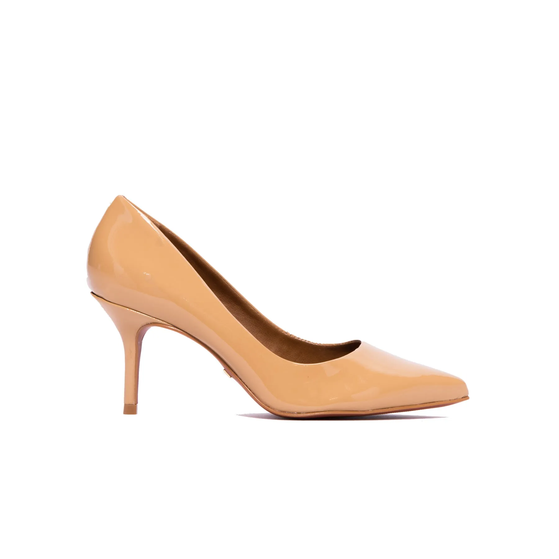 Antonia Beige Patent sold by L'Intervalle