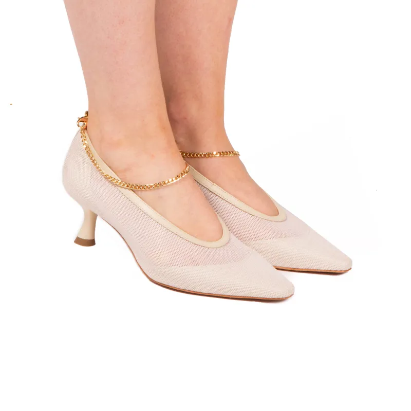 Graciella Nude Mesh sold by L'Intervalle