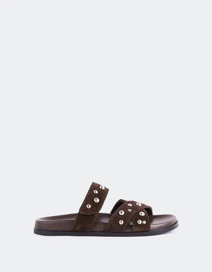 Maureen Chocolate Suede sold by L'Intervalle