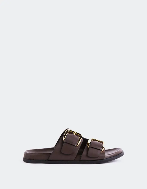 Sindy Chocolate Leather sold by L'Intervalle