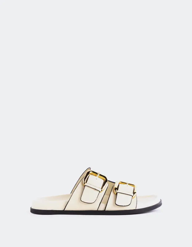 Sindy Off White Leather sold by L'Intervalle