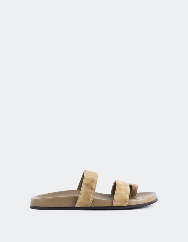 Fairlee Khaki Suede sold by L'Intervalle