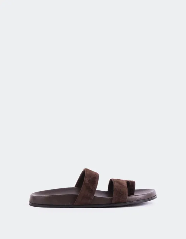 Fairlee Chocolate Suede sold by L'Intervalle