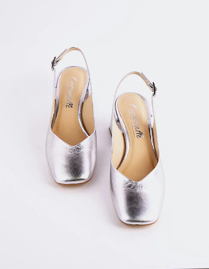 Lysiah Silver Leather sold by L'Intervalle product image thumbnail 5