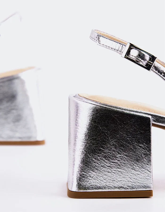 Lysiah Silver Leather sold by L'Intervalle product image thumbnail 4