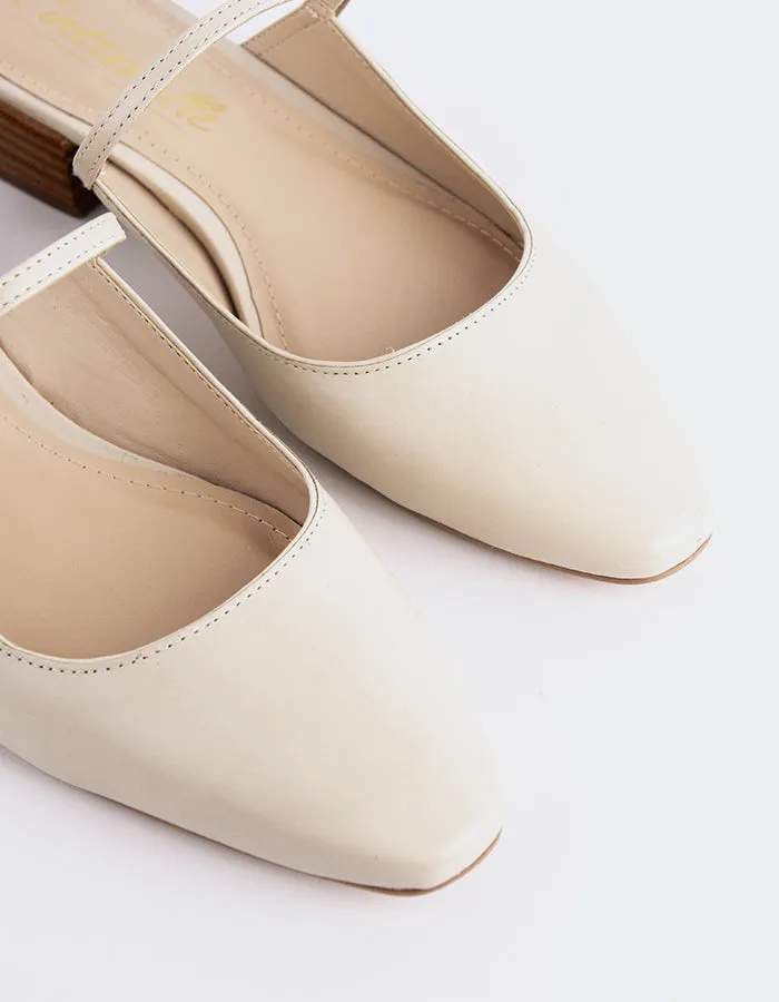 Calantha Off White Leather sold by L'Intervalle product image thumbnail 2