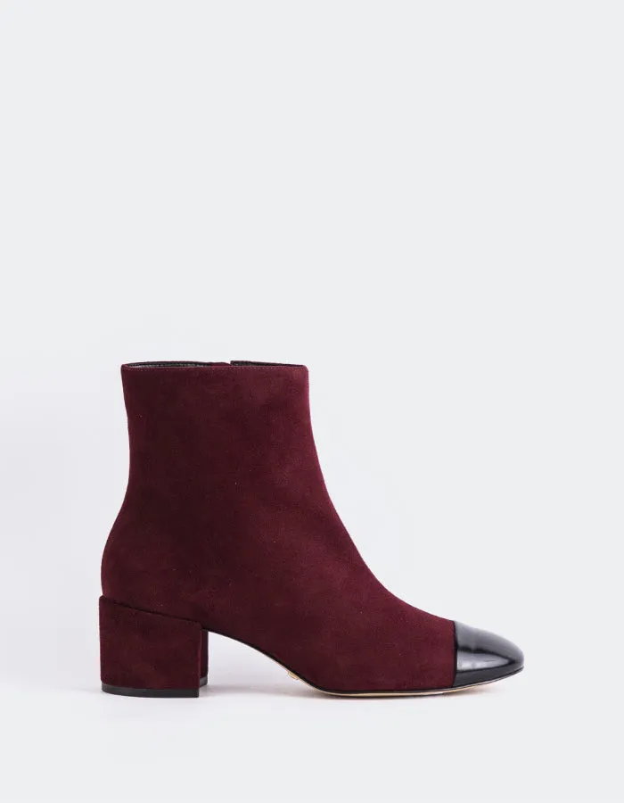 Rozalie Burgundy Suede sold by L'Intervalle