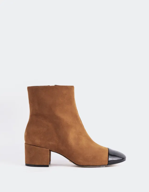 Rozalie Cognac Suede sold by L'Intervalle