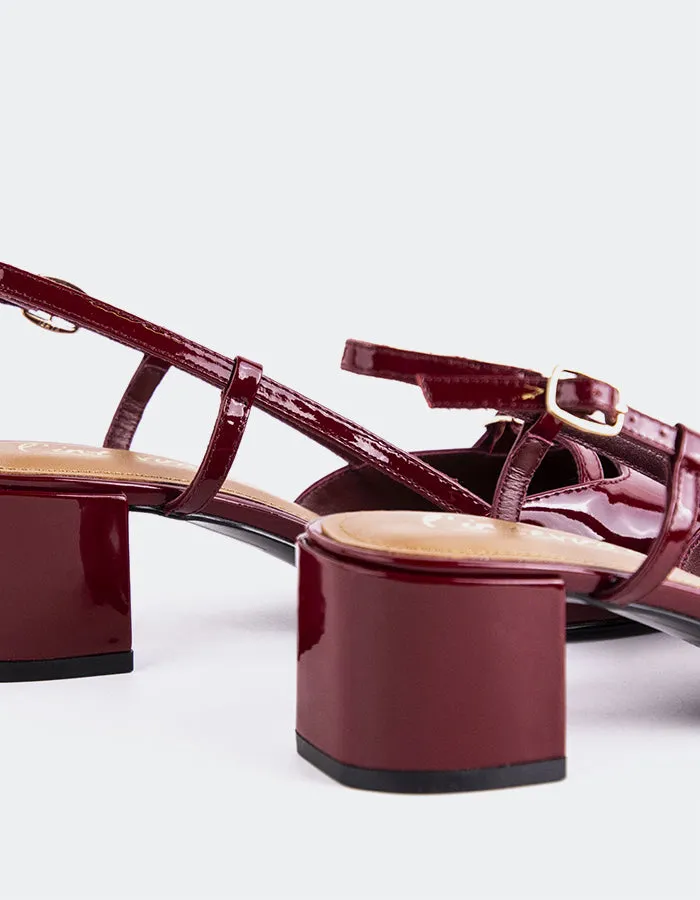 Bellina Burgundy Patent sold by L'Intervalle product image thumbnail 4