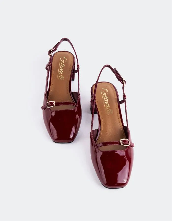 Bellina Burgundy Patent sold by L'Intervalle product image thumbnail 5