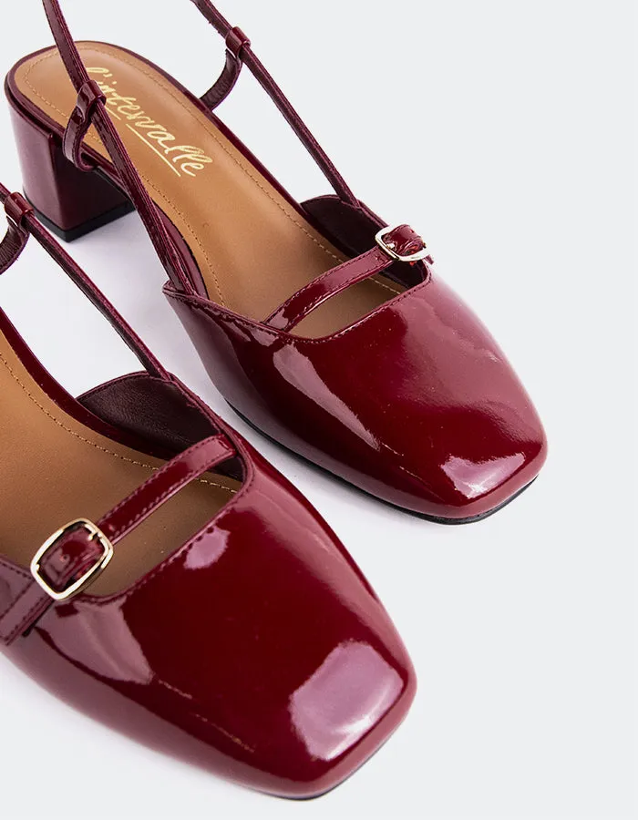 Bellina Burgundy Patent sold by L'Intervalle product image thumbnail 2