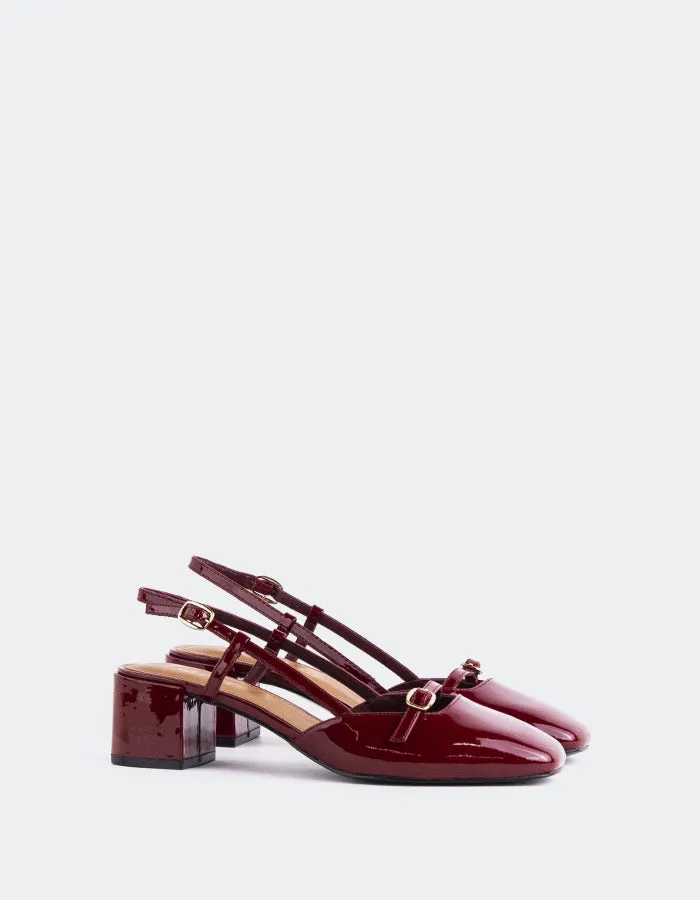 Bellina Burgundy Patent sold by L'Intervalle product image thumbnail 3