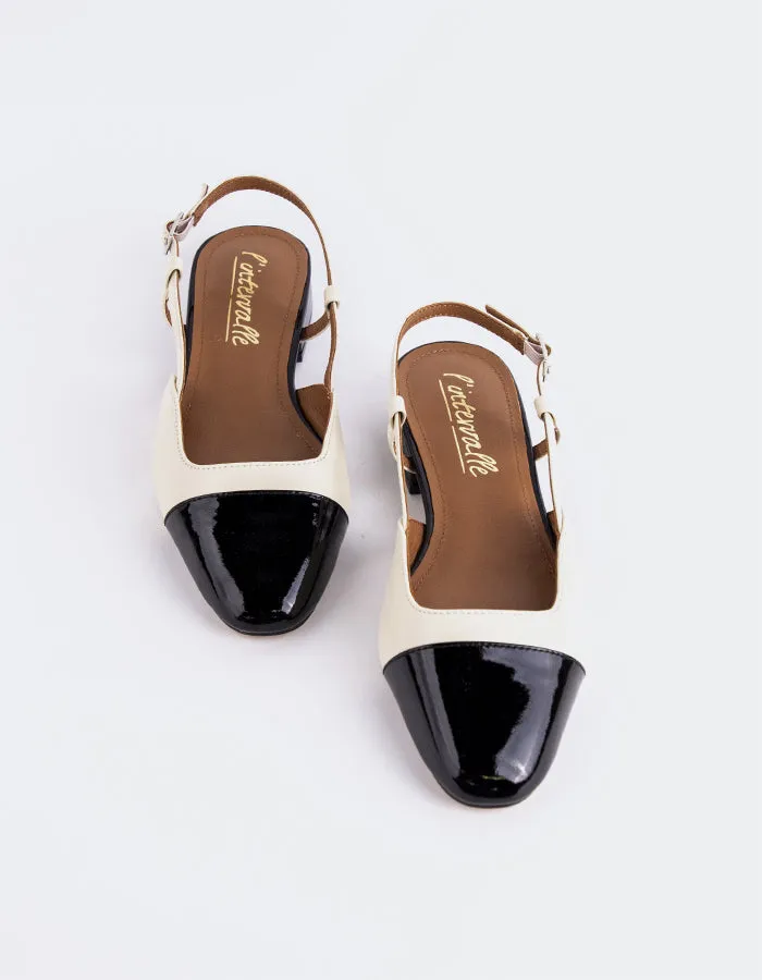 Chysis Black/Off White Patent sold by L'Intervalle product image thumbnail 5