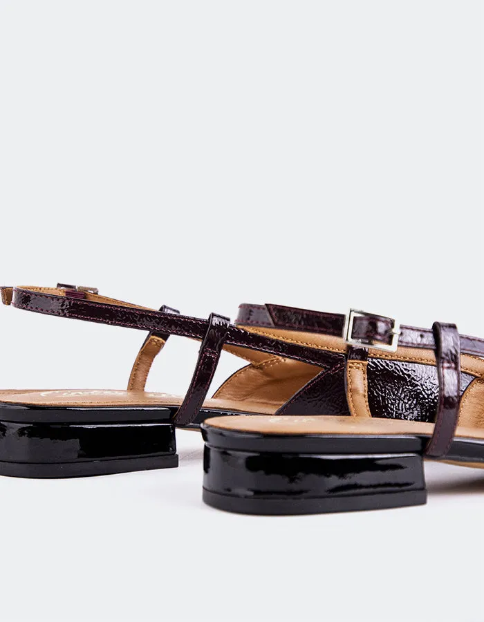 Chysis Black/Burgundy Patent sold by L'Intervalle product image thumbnail 4