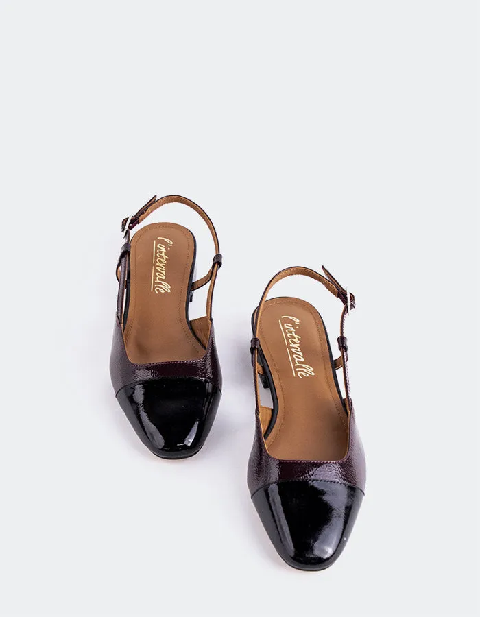 Chysis Black/Burgundy Patent sold by L'Intervalle product image thumbnail 5