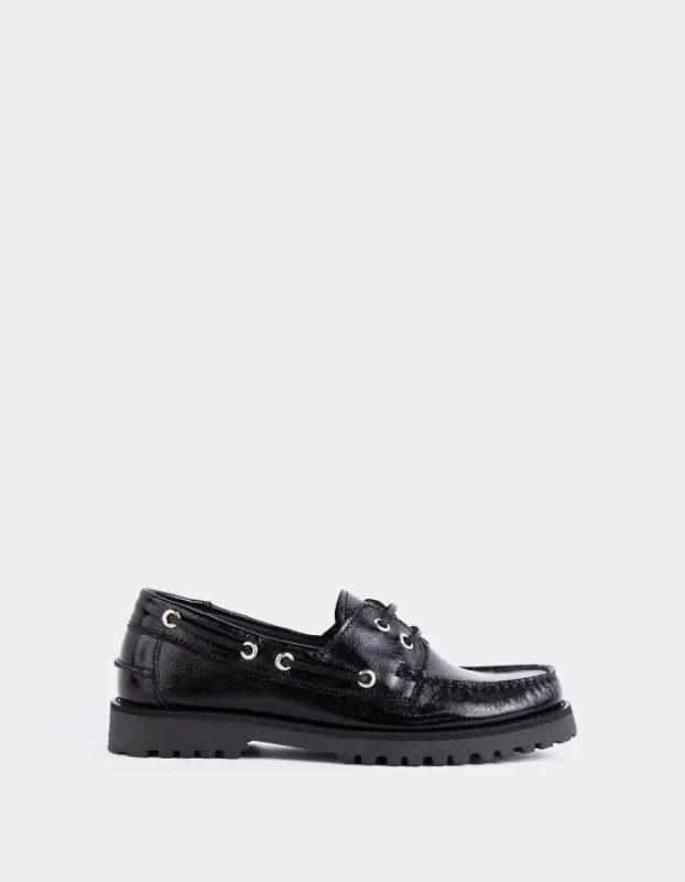 Gaia Black Patent sold by L'Intervalle