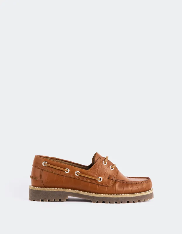 Gaia Chestnut Croco sold by L'Intervalle