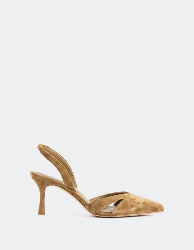 Vescia Taupe Suede sold by L'Intervalle