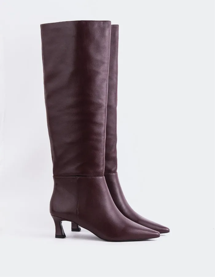 Sorene Burgundy Leather sold by L'Intervalle product image thumbnail 3