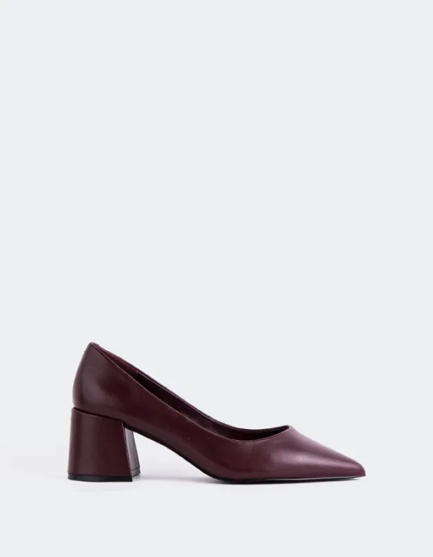 Josephine Burgundy Leather sold by L'Intervalle