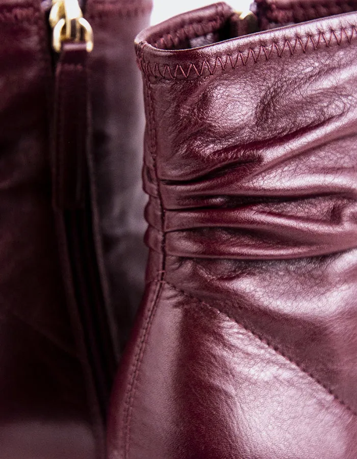 Farron Burgundy Leather sold by L'Intervalle product image thumbnail 5
