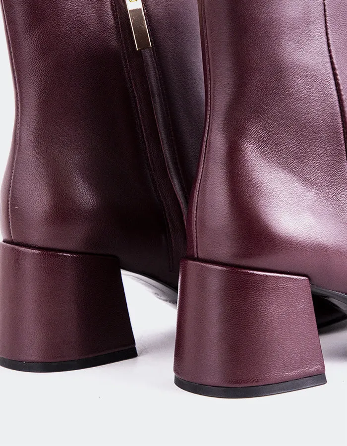 Eugenie Burgundy Leather sold by L'Intervalle product image thumbnail 4