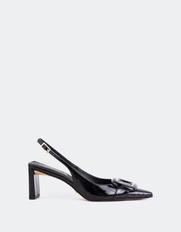 Malina Black Naplack sold by L'Intervalle