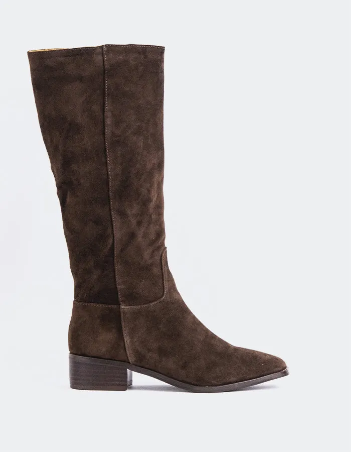 Parrita Chocolate Suede sold by L'Intervalle