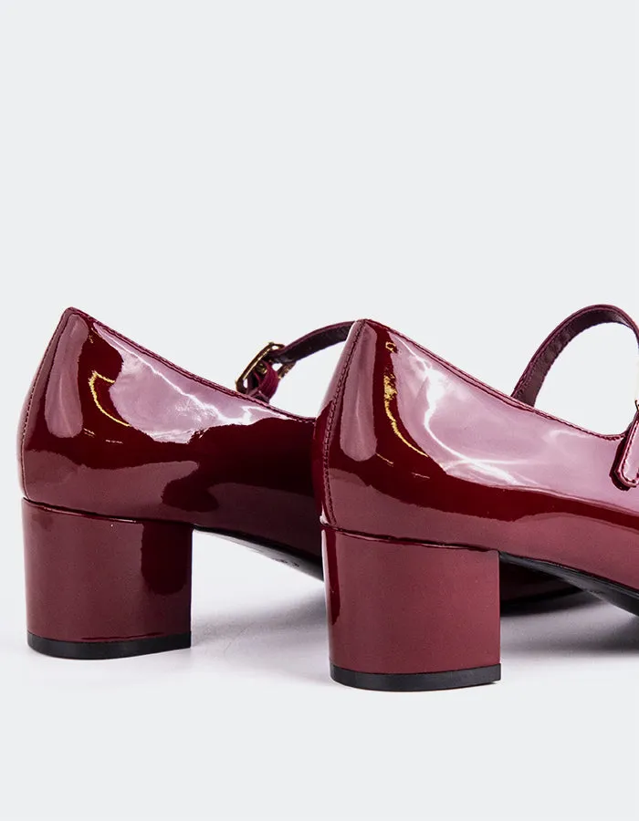 Rosalba Burgundy Patent sold by L'Intervalle product image thumbnail 4