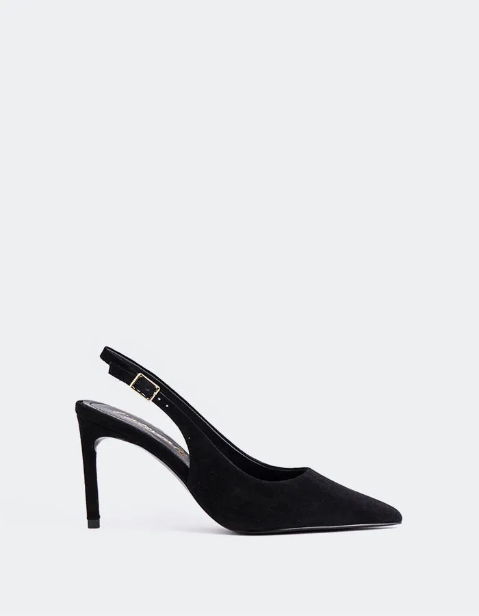 Zinnara Black Suede sold by L'Intervalle