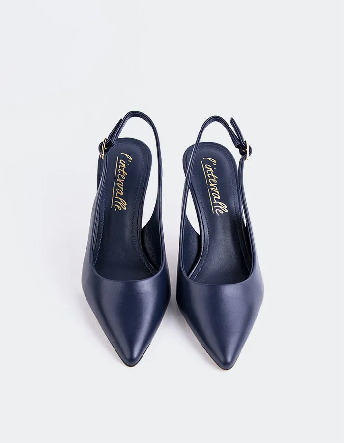 Zinnara Navy Leather sold by L'Intervalle product image thumbnail 5