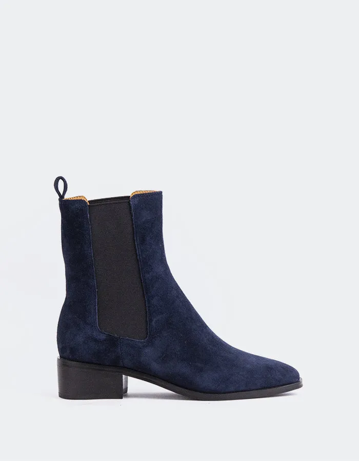 Upala Navy Suede sold by L'Intervalle