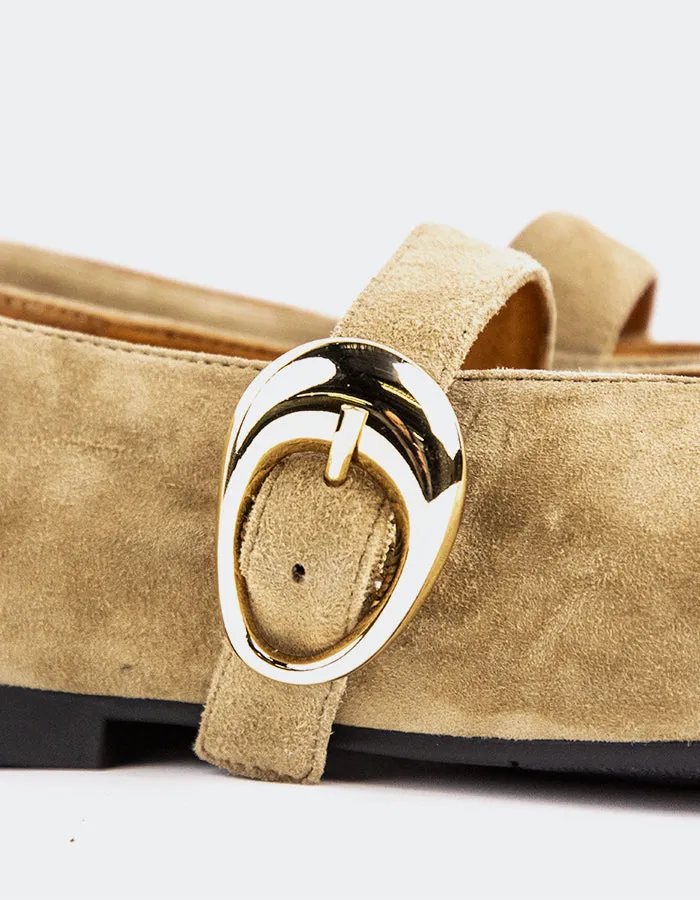 Nikole Khaki Suede sold by L'Intervalle product image thumbnail 2