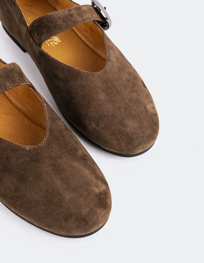 Nikole Chocolate Suede sold by L'Intervalle product image thumbnail 3