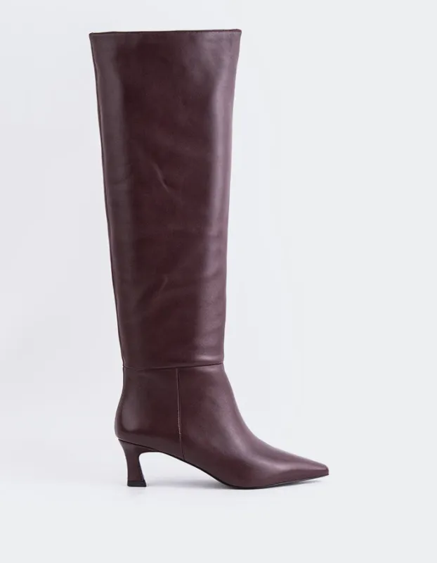 Lorenzie Burgundy Leather sold by L'Intervalle
