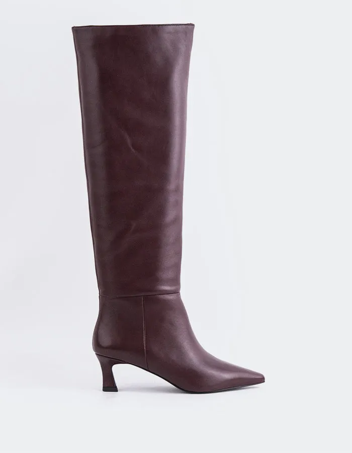 Lorenzie Burgundy Leather sold by L'Intervalle