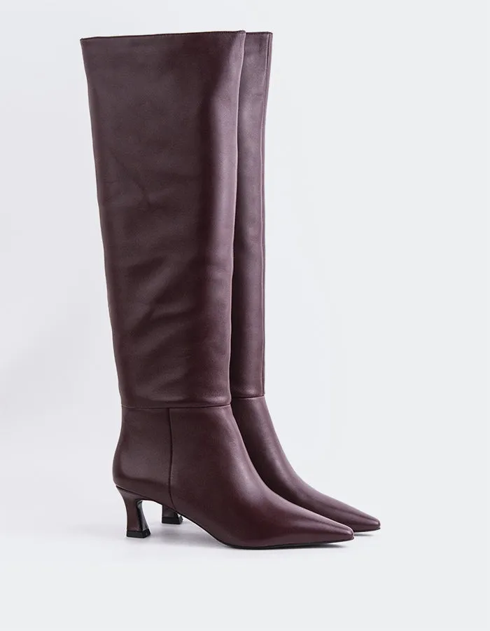 Lorenzie Burgundy Leather sold by L'Intervalle product image thumbnail 3