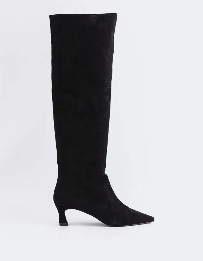 Lorenzie Black Suede sold by L'Intervalle