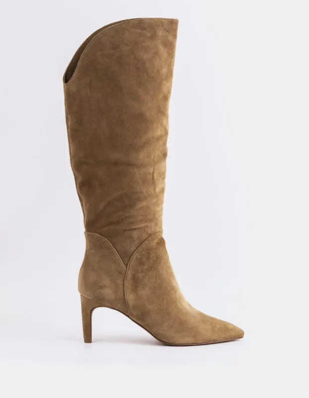 Belforte Taupe Suede sold by L'Intervalle