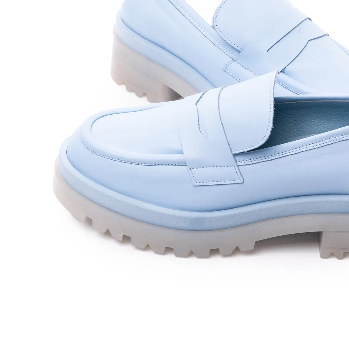 Haboro Light Blue Leather sold by L'Intervalle product image thumbnail 2