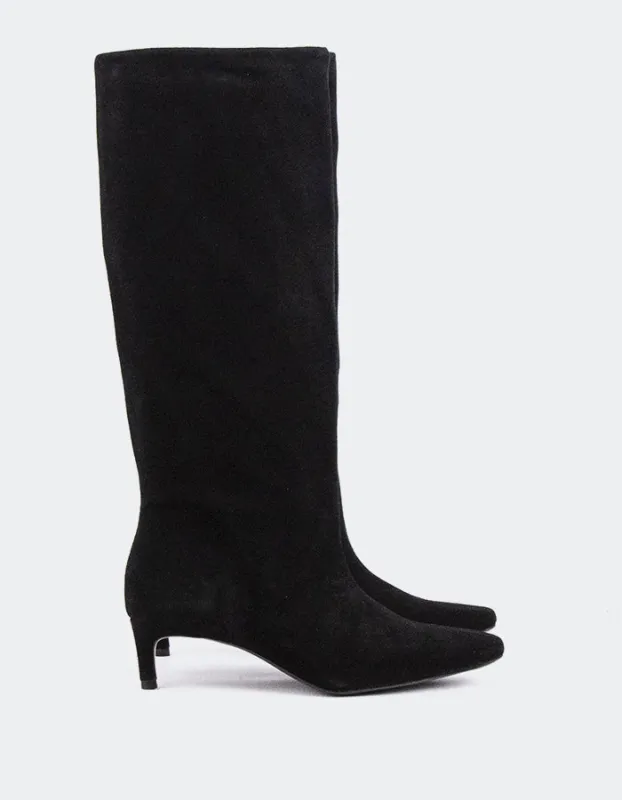 Raissa Black Suede sold by L'Intervalle