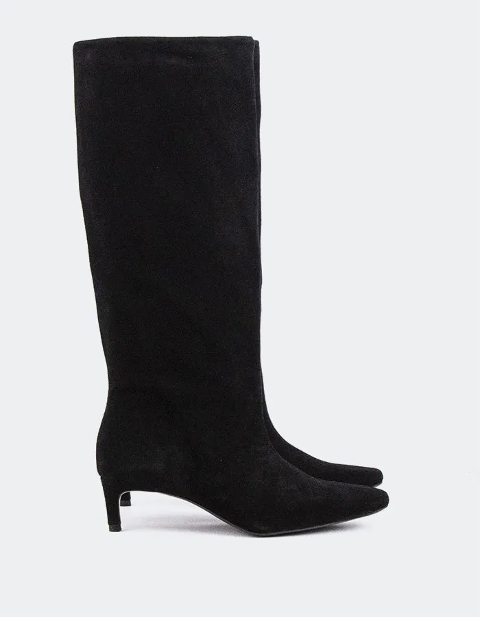 Raissa Black Suede sold by L'Intervalle