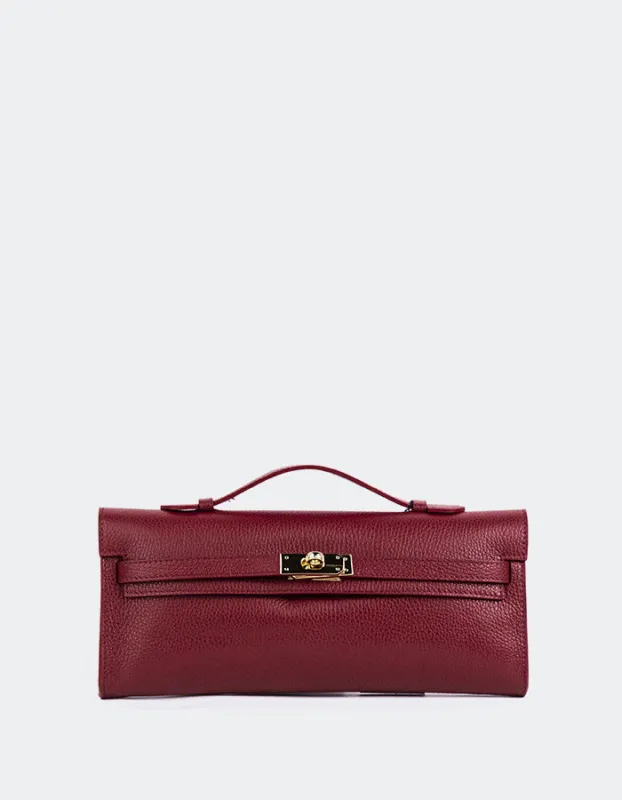 Lintie Burgundy Leather sold by L'Intervalle