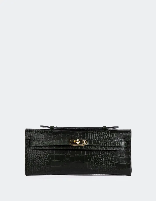 Lintie Green Croco sold by L'Intervalle